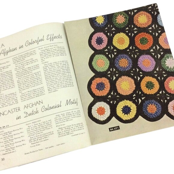 Knitted Classics By Botany Vol VI Family Sweaters Afghans Knitting Designs 1942 - Picture 10 of 10